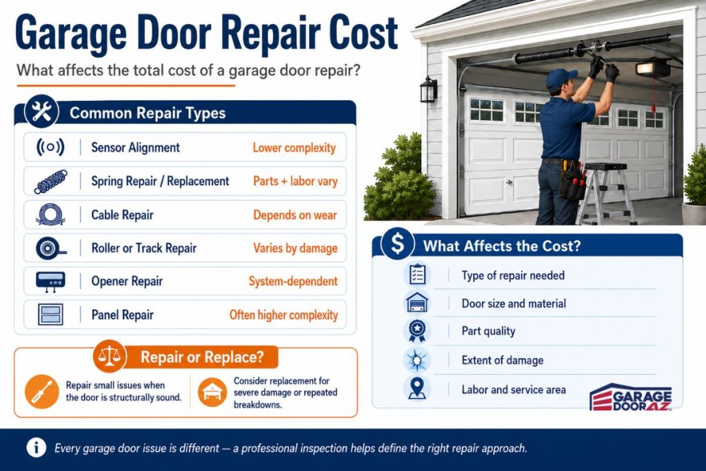 garage door repair cost